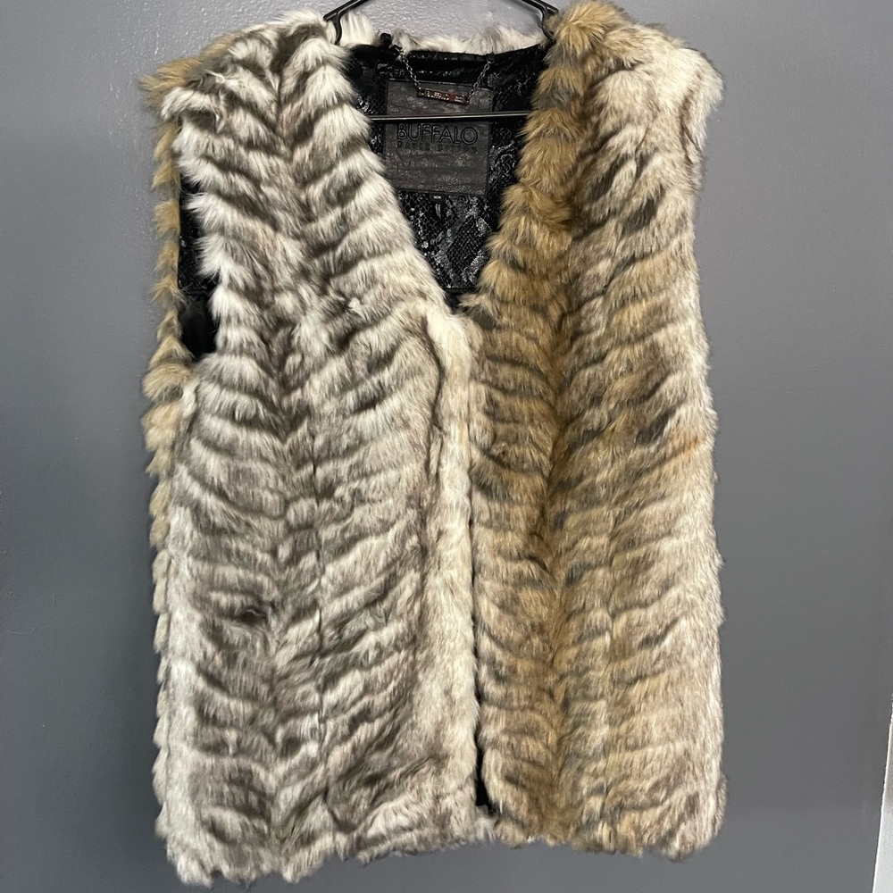FAUX FUR VEST for fall or spring